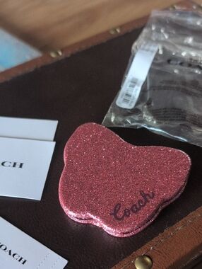 Coach Glitter Butterfly Mirror. NWT